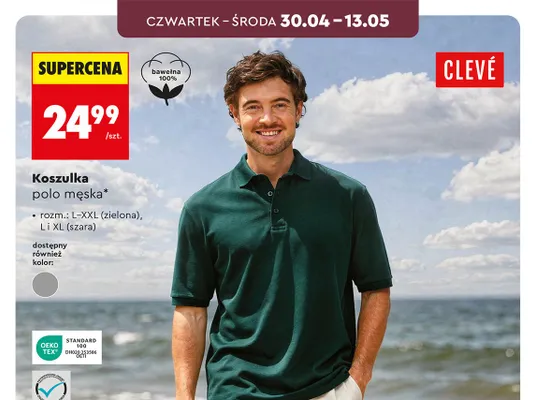 Koszulka polo męska promocja w Biedronka