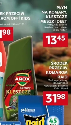 Płyn na komary kleszcze i meszki DEET Arox promocja w Stokrotka