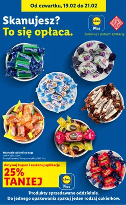 Cukierki wszystkie rodzaje promocja w Lidl