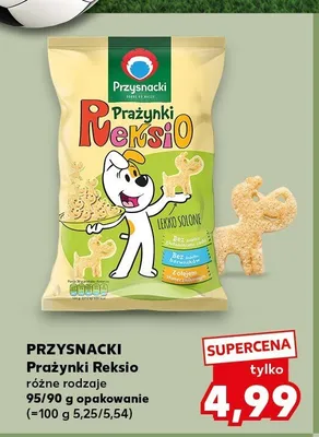 Prażynki Reksio Lekko Solone Przysnacki promocja w Kaufland