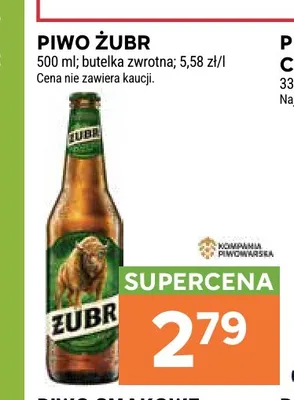 Piwo Żubr promocja w Stokrotka