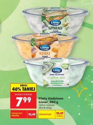 Filety śledziowe z kurkami Lisner promocja w Biedronka