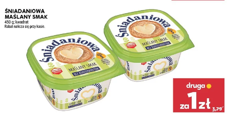 Margaryna Śniadaniowa Maślany Smak promocja w Stokrotka