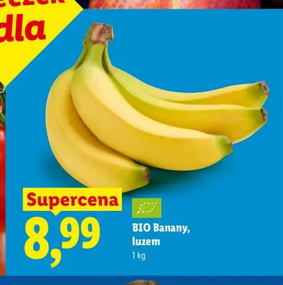 Banany bio promocja w Lidl