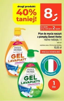 Płyn do mycia naczyń z pompką Sweet Home promocja w Dealz