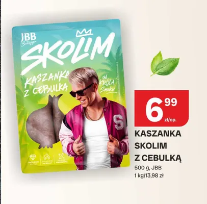 Kaszanka Skolim z cebulką JBB promocja w Chorten