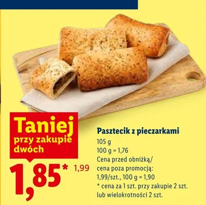 Pasztecik z pieczarkami promocja w Lidl