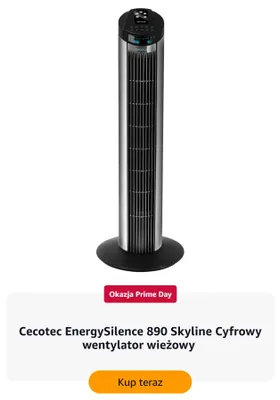 Wentylator wieżowy Cecotec EnergySilence 890 Skyline Cyfrowy promocja w Amazon