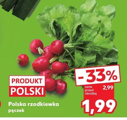 Rzodkiewka pęczek polska promocja w Kaufland