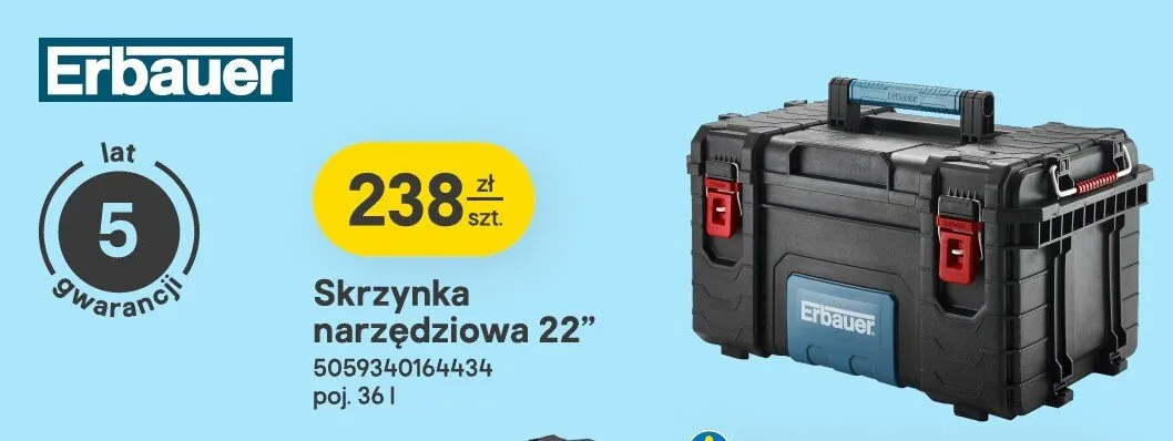 Skrzynka narzędziowa 22" promocja w Castorama