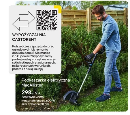 Podkaszarka elektryczna promocja w Castorama