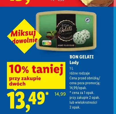 Lody Bon Gelati promocja w Lidl