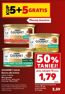 Karma dla kotów Gourmet Gold Savoury Cake promocja w Kaufland