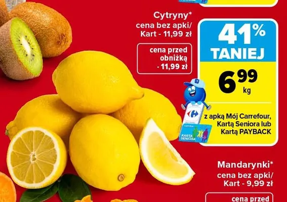 Cytryny promocja w Carrefour Market