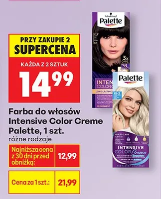 Farba do włosów Intensive Color Creme różne rodzaje promocja w Biedronka