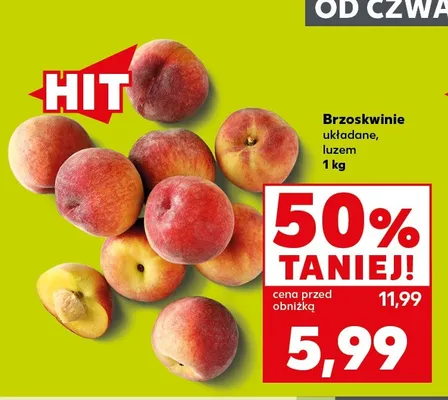 Brzoskwinie układane luzem Kaufland promocja w Kaufland