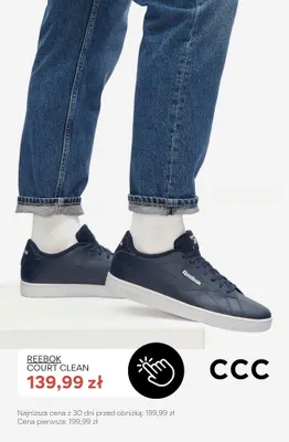 Buty sportowe Reebok Court Clean promocja w CCC