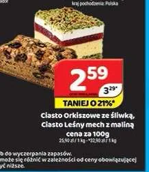 Ciasto Orkiszowe ze śliwką promocja w Delfin