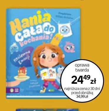 Książka Hania Cała do kochania oprawa twarda promocja w Empik