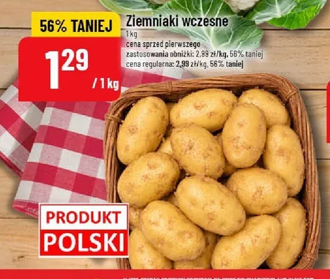 Ziemniaki wczesne promocja w POLOmarket