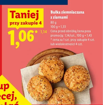Bułka ziemniaczana z ziarnami promocja w Lidl
