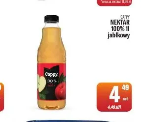 Nektar 100% jabłkowy Cappy promocja w Tomi Markt