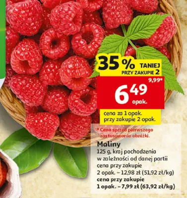 Maliny promocja w Auchan