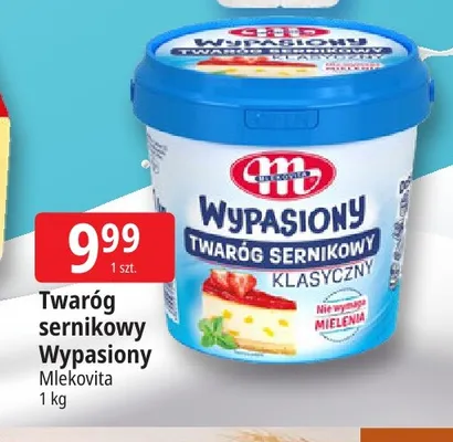 Twaróg sernikowy Wypasiony Mlekovita promocja w Leclerc