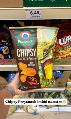 Chipsy Przysnacki Kierunek Podlasie Miód na ostro promocja w Dino