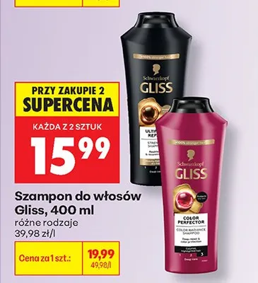 Szampon do włosów Gliss Color Perfector promocja w Biedronka