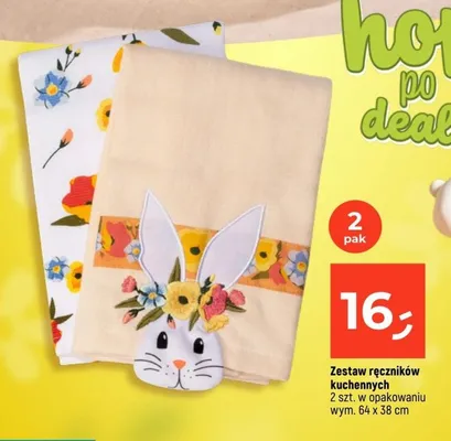 Zestaw ręczników kuchennych 2 szt. w opakowaniu promocja w Dealz
