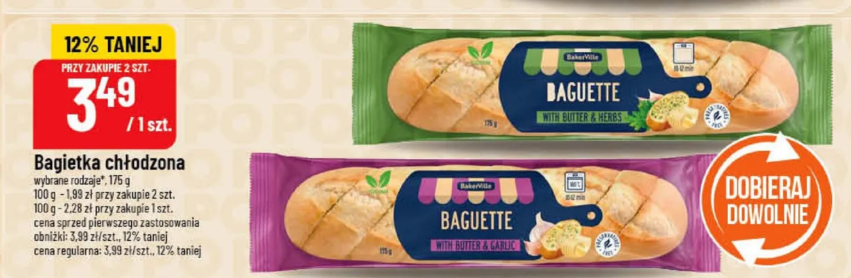 Bagietka chłodzona wybrane rodzaje promocja w POLOmarket
