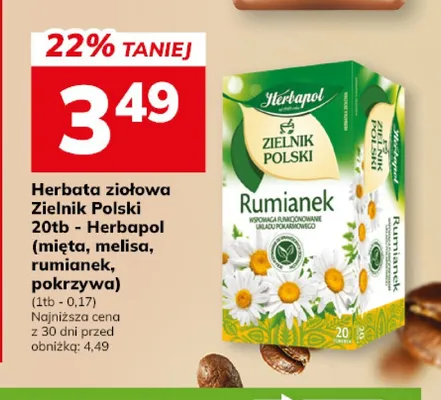 Herbata ziołowa Zielnik Polski Herbapol mięta promocja w Hitpol