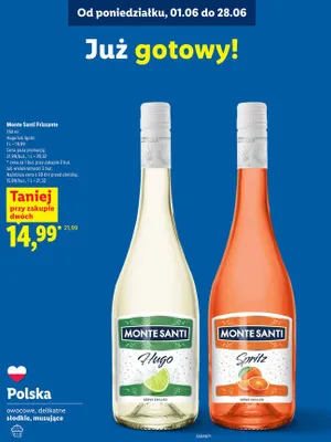 Drink Monte santi spritz promocja w Lidl