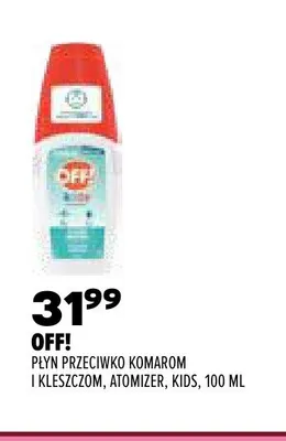 Płyn przeciwko komarom i kleszczom Off! Atomizer Kids promocja w Drogerie Natura