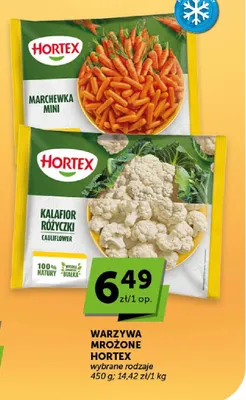 Kalafior różyczki mrożony HORTEX promocja w Groszek