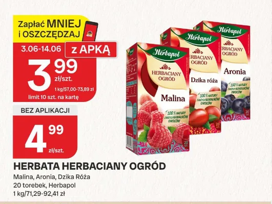 Herbata Herbapol Herbaciarny Ogród Dzika Róża promocja w Chorten