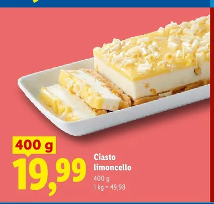 Ciasto limoncello promocja w Lidl