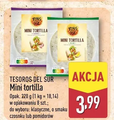 Mini tortilla TESOROS DEL SUR promocja w Aldi