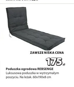 Poduszka ogrodowa REBSENGE promocja w Jysk