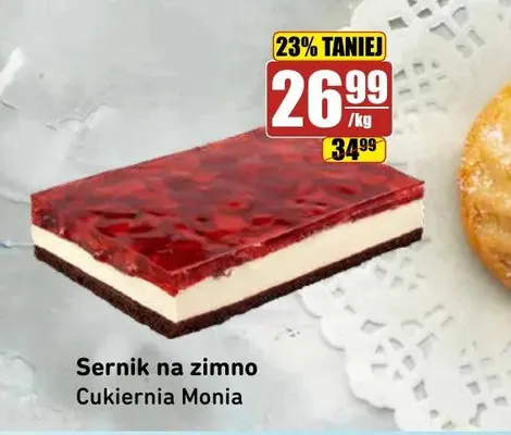 Ciasto Sernik na zimno Cukiernia Monia promocja w API Market