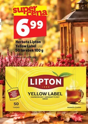 Herbata Lipton Yellow Label promocja w TOPAZ