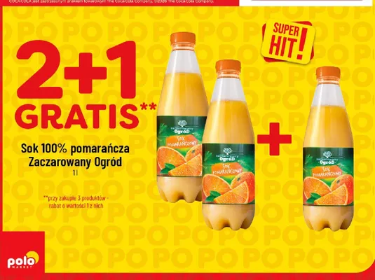Sok 100% pomarańcza Zaczarowany Ogród promocja w POLOmarket