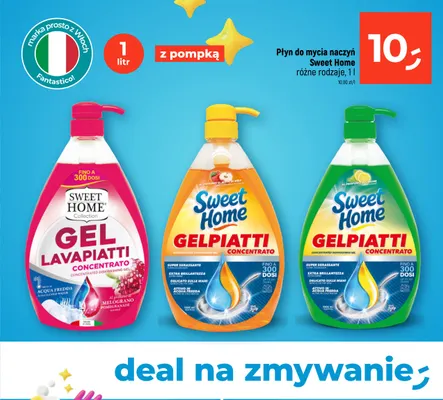 Płyn do mycia naczyń Sweet Home Melograno promocja w Dealz