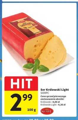 Ser Królewski Light Sierpc promocja w Intermarche