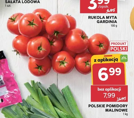 Pomidory malinowe polskie promocja w Stokrotka