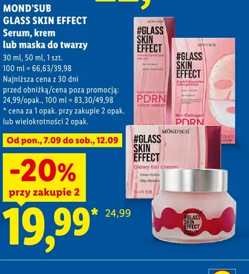 Serum do twarzy Mond'sub Glass Skin Effect promocja w Lidl