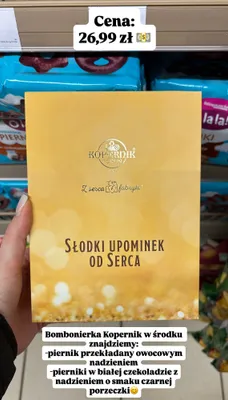 Bombonierka słodki upominek od serca promocja w Intermarche