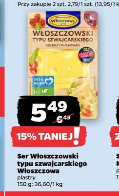 Ser Włoszczowski typu szwajcarskiego Włoszczowa promocja w Netto