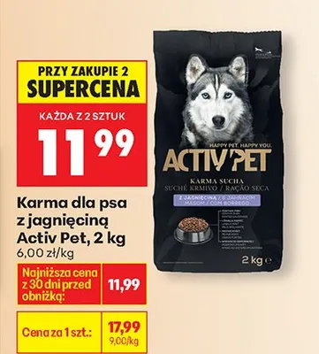 Karma dla psa z jagnięciną promocja w Biedronka